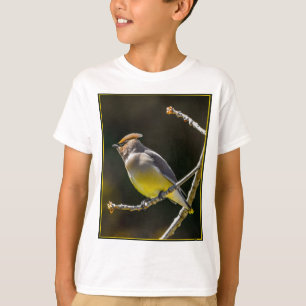 Cedar Waxwing Songbird Original Wild Bird Photo T-Shirt