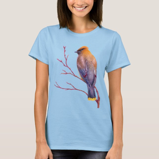 Cedar Waxwing T-Shirt (Front)