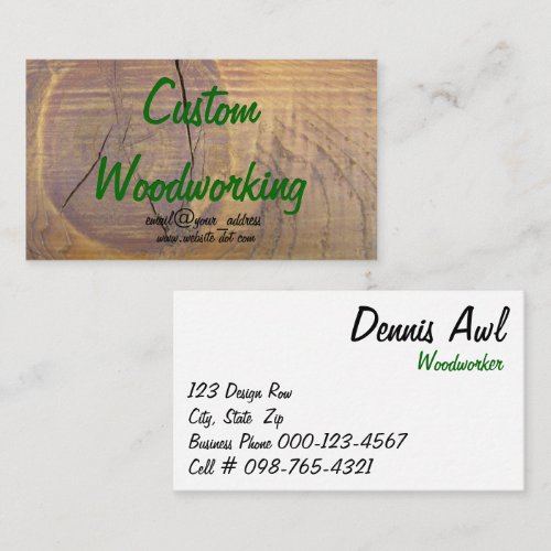 Cedar Wood Knot Photograph Business Cards