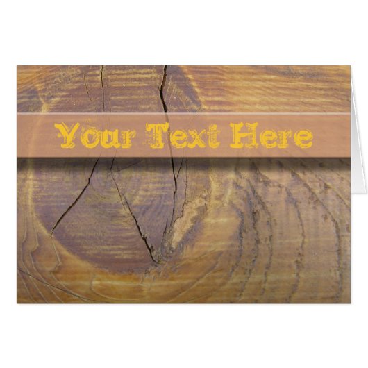 Cedar Wood Knot Photograph Cards (Front Horizontal)