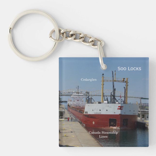 Cedarglen Soo Locks key chain (Front)
