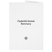 Cedarhill Animal Sanctuary Card (Back)