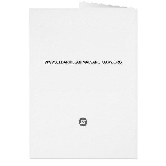 Cedarhill Animal Sanctuary Card (Back)