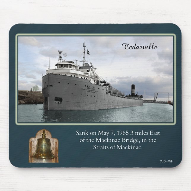 Cedarville shipwreck mousepad (Front)