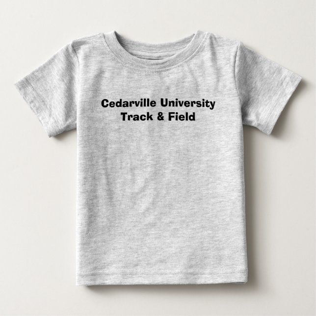 Cedarville University Track & Field Baby T-Shirt (Front)