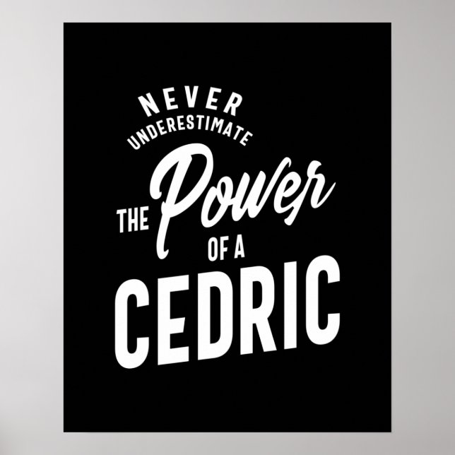 Cedric Personalized Name Birthday Gift Poster (Front)