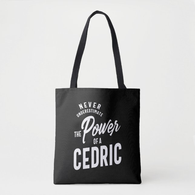 Cedric Personalized Name Birthday Gift Tote Bag (Front)