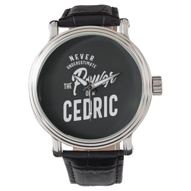 Cedric Personalized Name Birthday Gift Watch (Front)