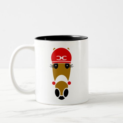 CeeCee in Red Two_Tone Coffee Mug