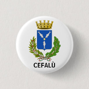 Cefalù coat of arms - Sicily Button