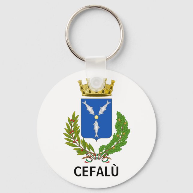 Cefalù coat of arms - Sicily Keychain (Front)
