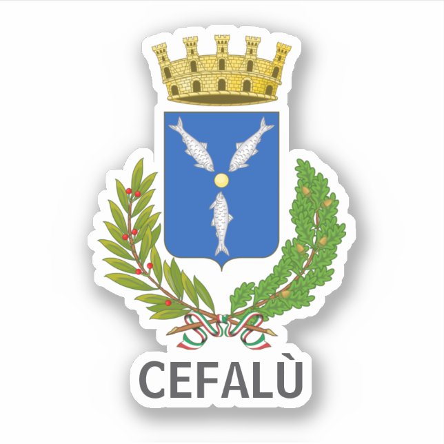 Cefalù coat of arms - Sicily Sticker (Front)