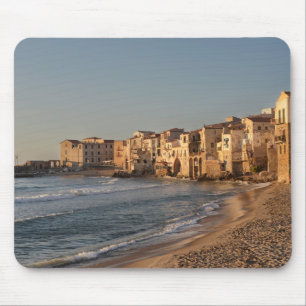 Cefalu, seaside town in Sicily Mouse Pad