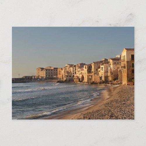 Cefalu seaside town in Sicily Postcard