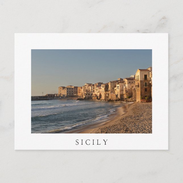Cefalu, seaside town in Sicily Postcard (Front)