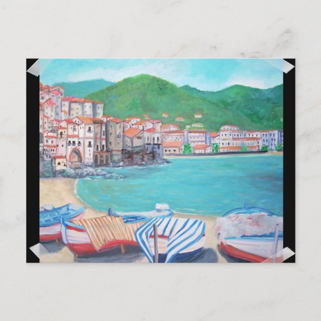 Cefalu, Sicily Postcard (Front)