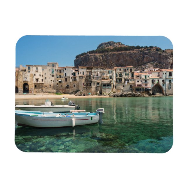 Cefalu town in Sicily Magnet (Horizontal)