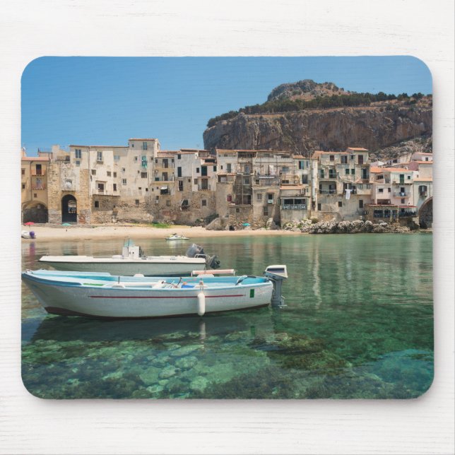 Cefalu town in Sicily Mouse Pad (Front)