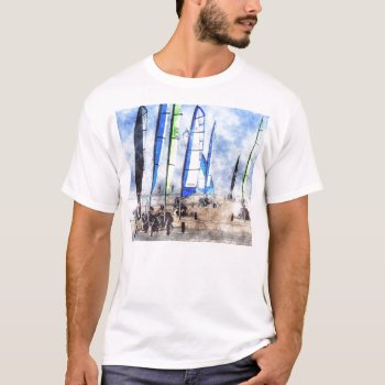 Cefn Sidan Blokart Racing Competition T-shirt by Welshpixels at Zazzle