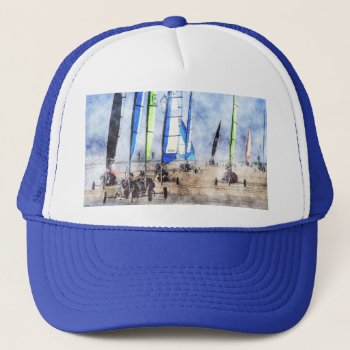Cefn Sidan Blokart Racing Competition Trucker Hat by Welshpixels at Zazzle