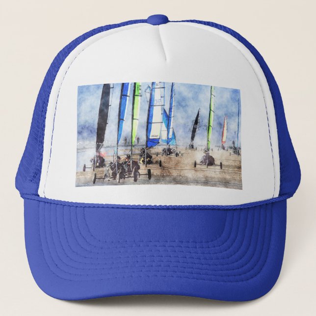 Cefn Sidan Blokart Racing Competition Trucker Hat (Front)