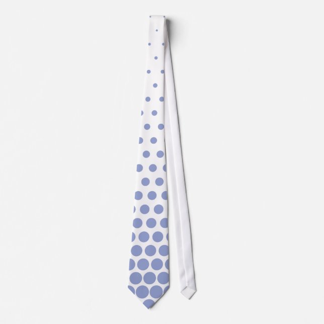 Ceil Polka Dot Modern White Tie (Front)