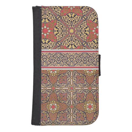 Ceiling arabesques from the Mosque of El_Bordeyny Samsung S4 Wallet Case
