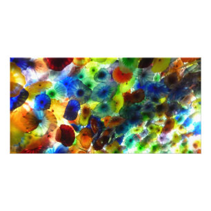 Ceiling Bellagio Las Vegas architecture colorful b Card