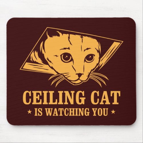 Ceiling Cat is Watching You Mouse Pad