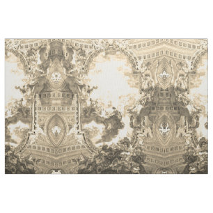 Ceiling Chiesa del Gesù - Battista Gaulli - gold Fabric