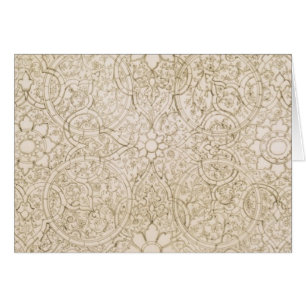 Ceiling design for the Pearl Room, in Isfahan, fro Cards