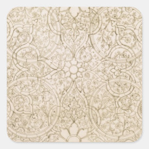 Ceiling design for the Pearl Room, in Isfahan, fro Square Sticker