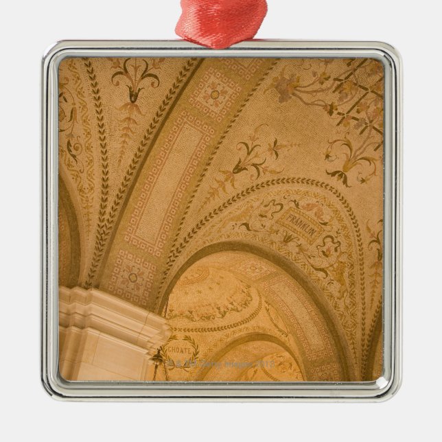 Ceiling Detail, Boston Public Library, Copley Metal Ornament (Front)