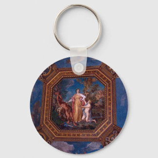 Ceiling in the Vatican in Rome, Italy Keychain