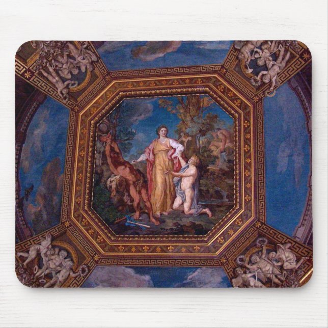 Ceiling in the Vatican in Rome, Italy Mouse Pad (Front)