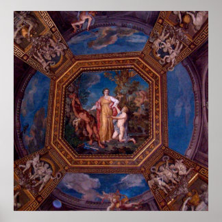 Ceiling in the Vatican in Rome, Italy Poster