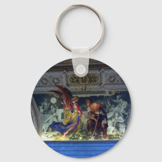 Ceiling in the Vatican Museum in Rome Keychain
