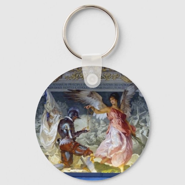 Ceiling in the Vatican Museum Keychain (Front)