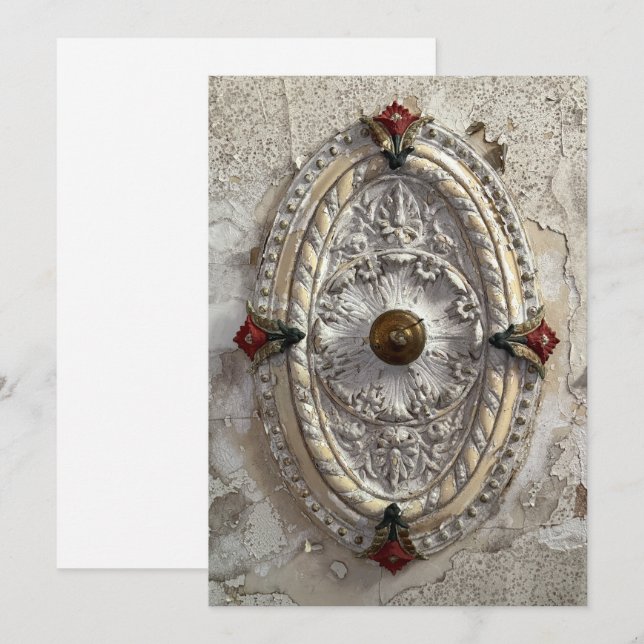 Ceiling Medallion Holiday Card (Front/Back)