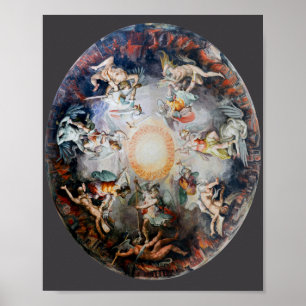 Ceiling Mural Angels And Demons Poster