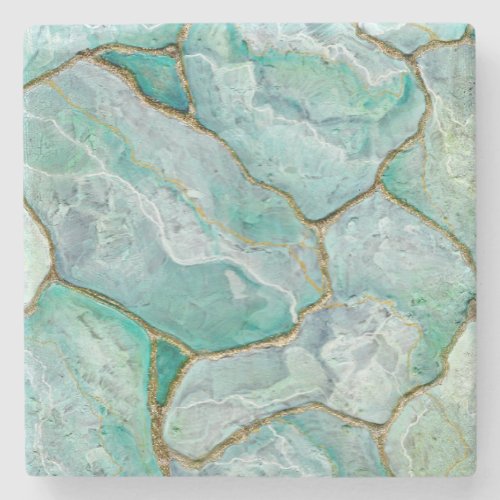 CELADAON Green Jade Mint Stone Coaster