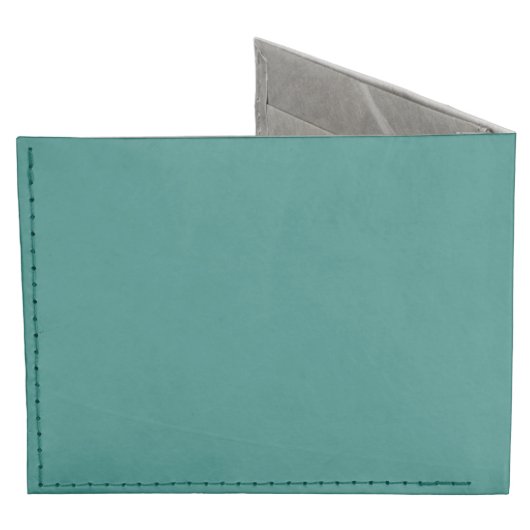 Celadon Green Monogrammed Billfold Wallet (Back)