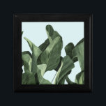 Celadon Palms Gift Box<br><div class="desc">Celadon Palms II by Emma Scarvey. Features deeply colored tropical foliage against a pastel background.</div>