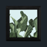 Celadon Palms Gift Box<br><div class="desc">Celadon Palms II by Emma Scarvey. Features deeply colored tropical foliage against a pastel background.</div>