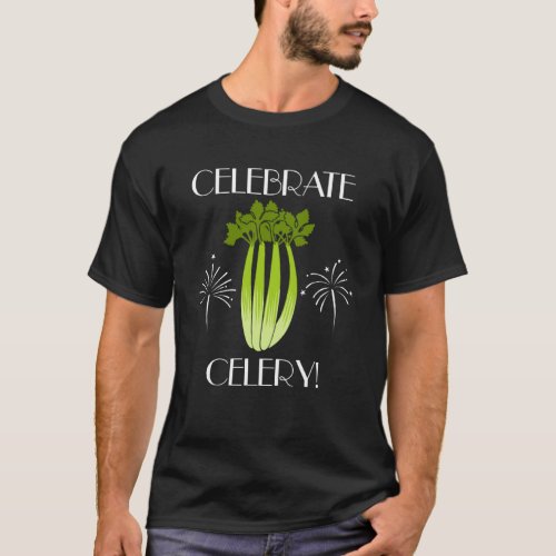 Celebate Celery Ironic Vegetables Leek T_Shirt