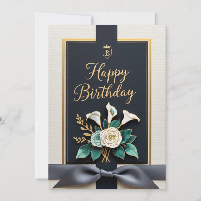 Celebración Elegante Card (Front)