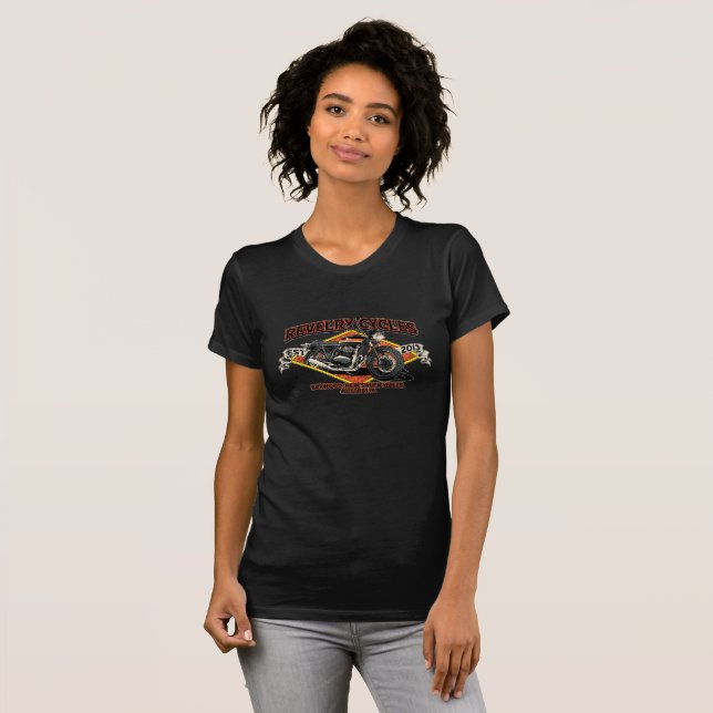 Celebrate 10 years of Revelry Cycles Ladies T T-Shirt (Front Full)