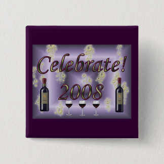 Celebrate 2008! pinback button