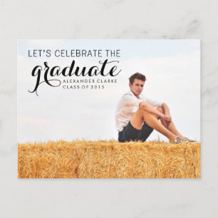 CELEBRATE 2015 GRADUATION PARTY INVITATION POSTCARD