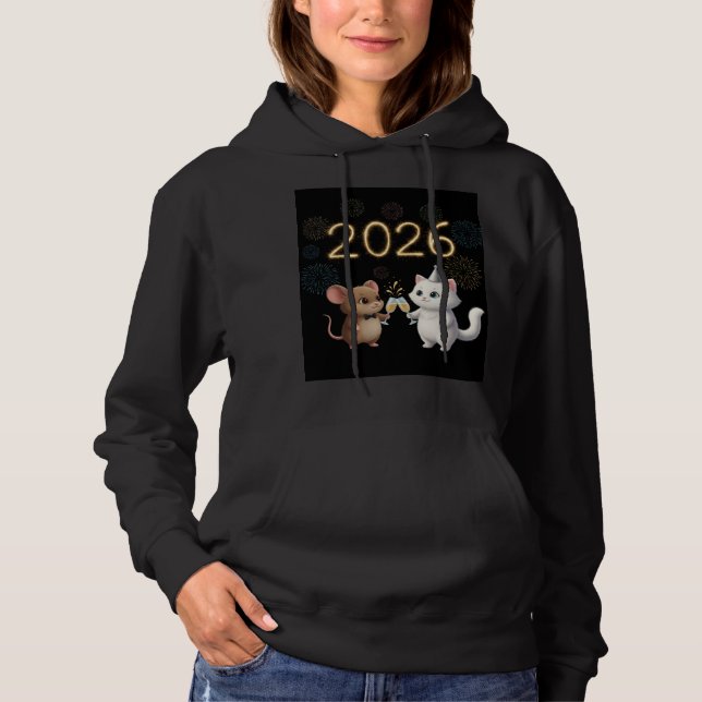 celebrate 2026 Hoodie ai was used (Front)
